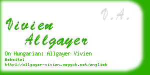 vivien allgayer business card